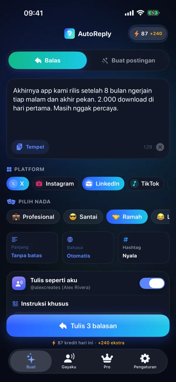 Dibuat untuk caramu posting