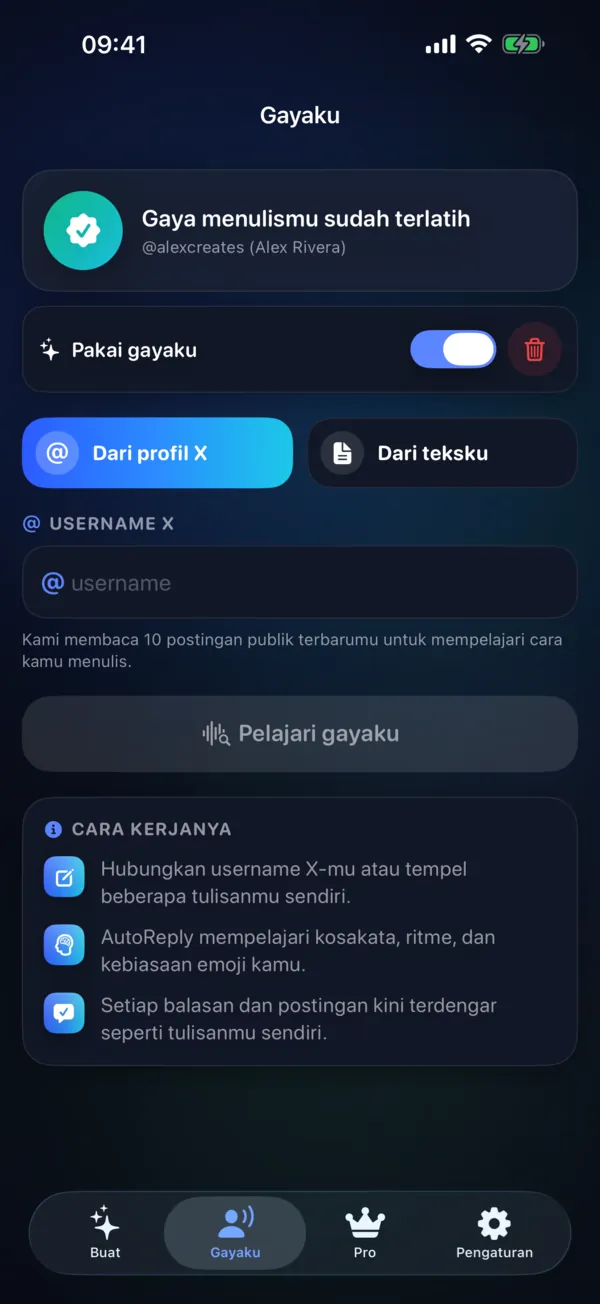 Terdengar persis seperti kamu