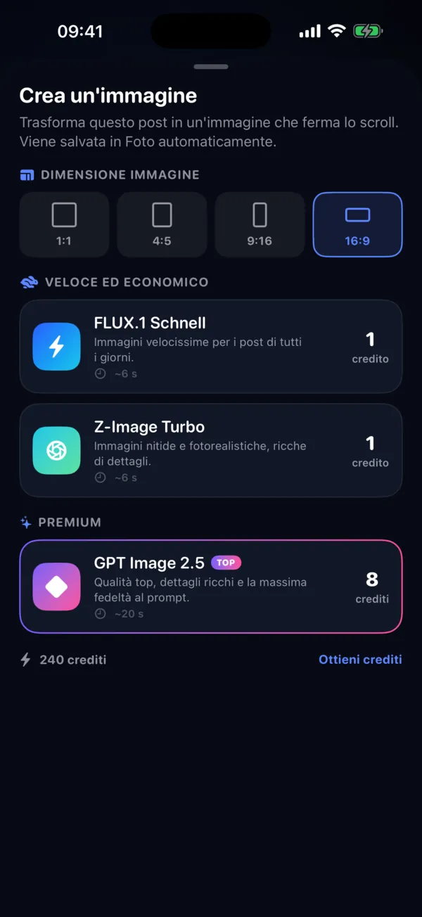 Immagini che fermano lo scroll, con un tocco