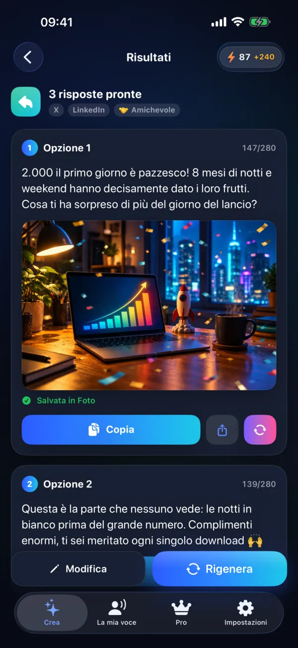 Risposte perfette in pochi secondi